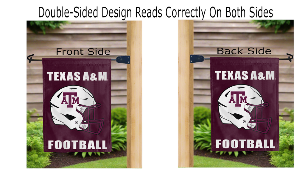 13x18 Texas A&M Football Double Sided Garden Flag