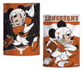 Texas Longhorns Garden Flag 2 Sided Mickey Mouse