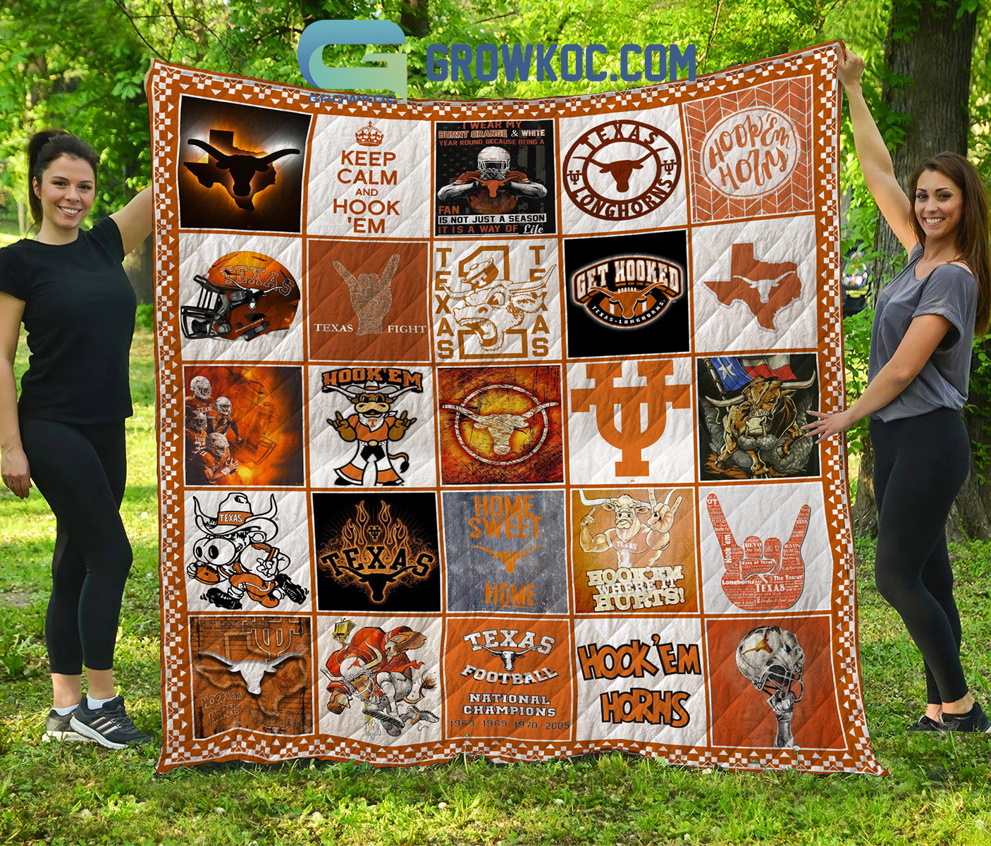 Texas Longhorns NCAA Collection Design Fleece Blanket Quilt