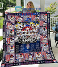 Texas Rangers 2023 World Series Champions Fleece Blanket Quilt