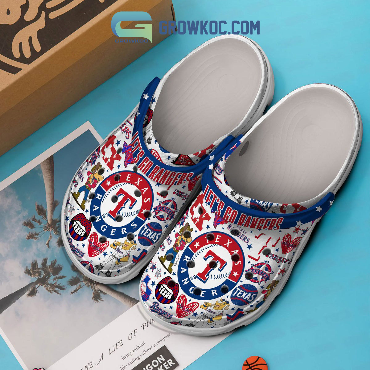 Texas Rangers Let's Go Rangers Clogs Crocs