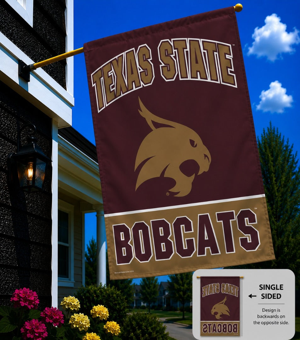 Texas State University Flag Vertical House Banner