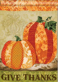 Thanksgiving Flag Pumpkin Tapestry 2 Sided House Banner