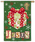 The Greatest Gift Of All Christmas Banner 2 Sided Flag