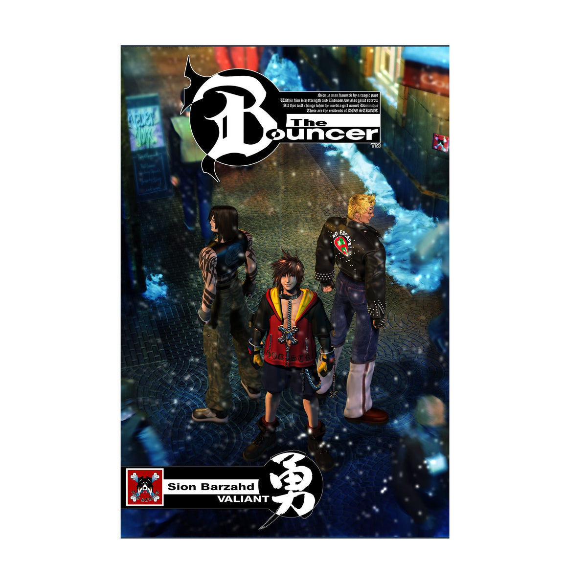 The Bouncer Poster ‚Äî Sion Barzahd Character Art Print | Squaresoft PS2 Wall Art