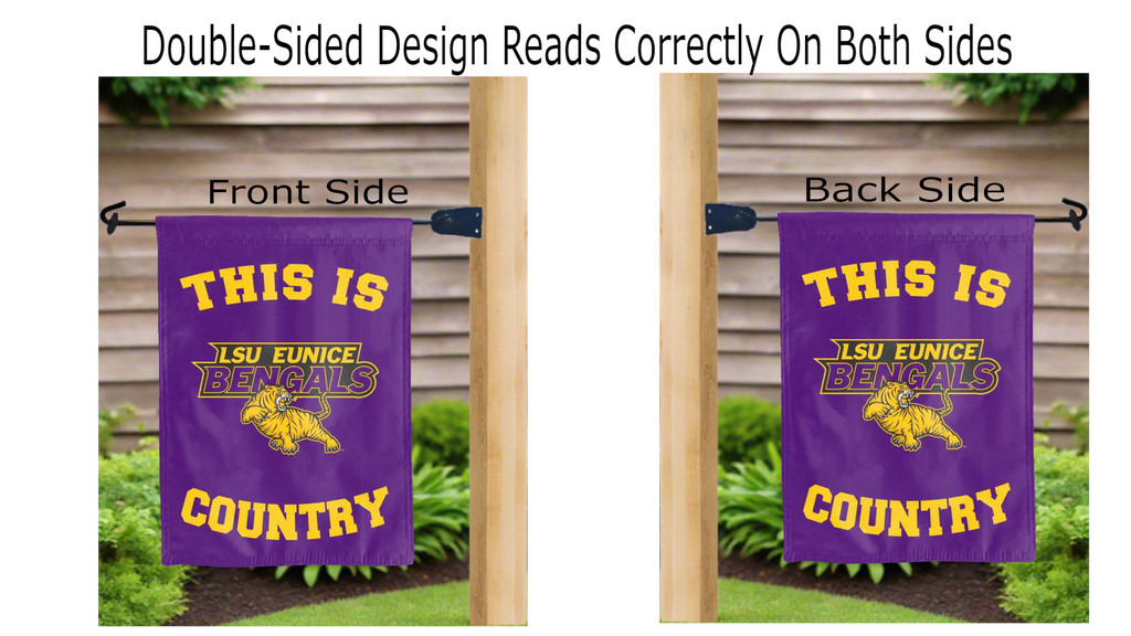 LSU Eunice Bengals Country Double Sided Garden Flag
