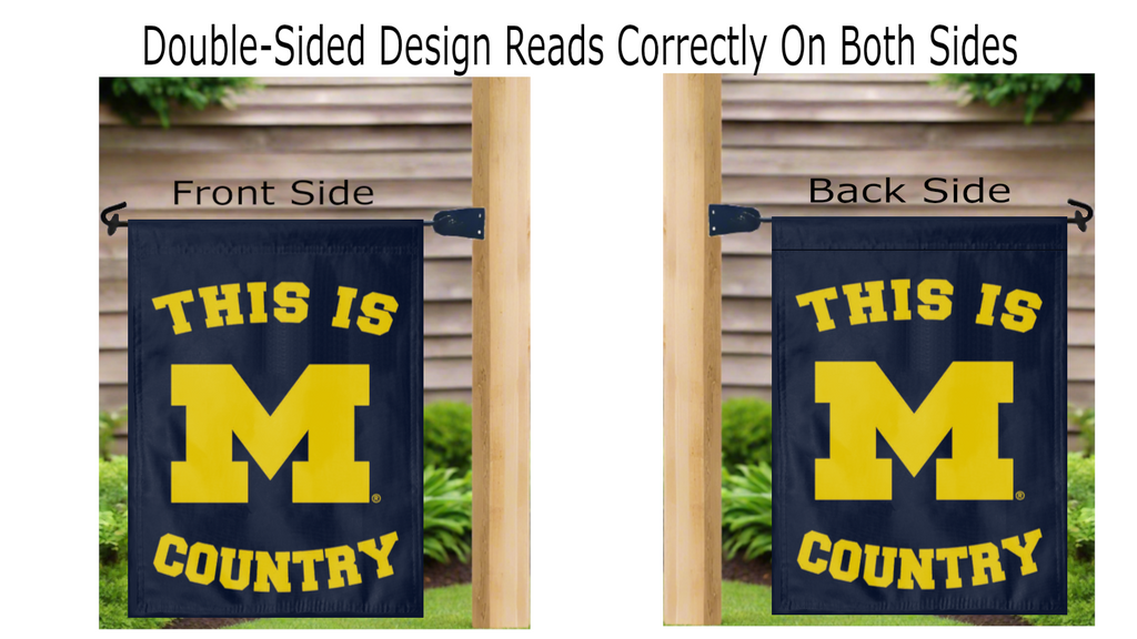 This Is University of Michigan Country Double Sided Garden Flag