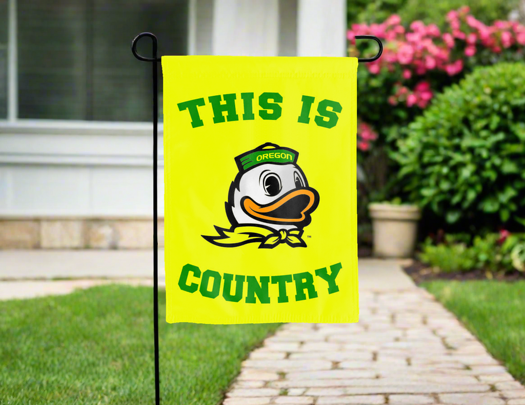 This Is Oregon Ducks Country Double Sided Garden Flag