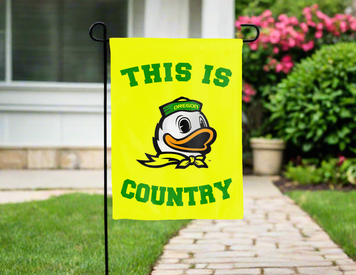 This Is Oregon Ducks Country Double Sided Garden Flag