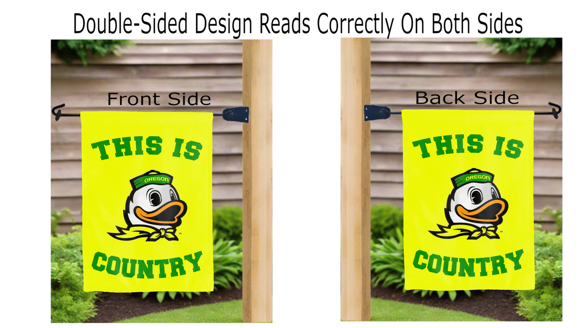 This Is Oregon Ducks Country Double Sided Garden Flag