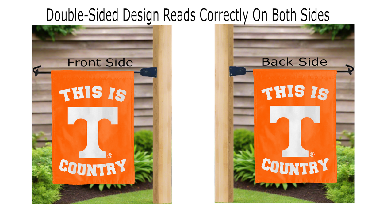 Tennessee Volunteers Country Double Sided Garden Flag
