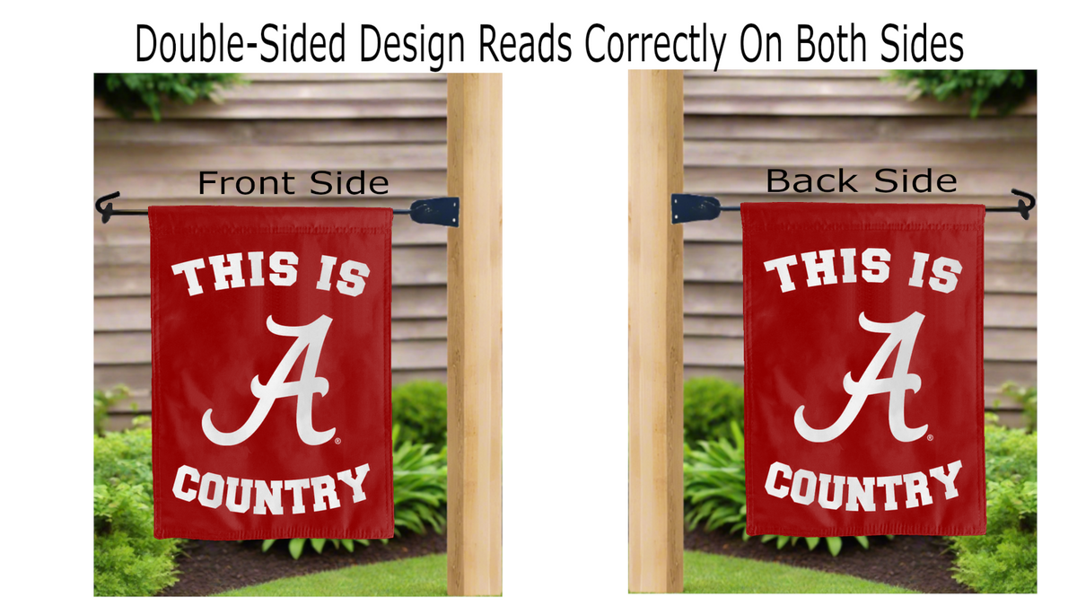 University of Alabama Crimson Tide Country Double Sided Garden Flag