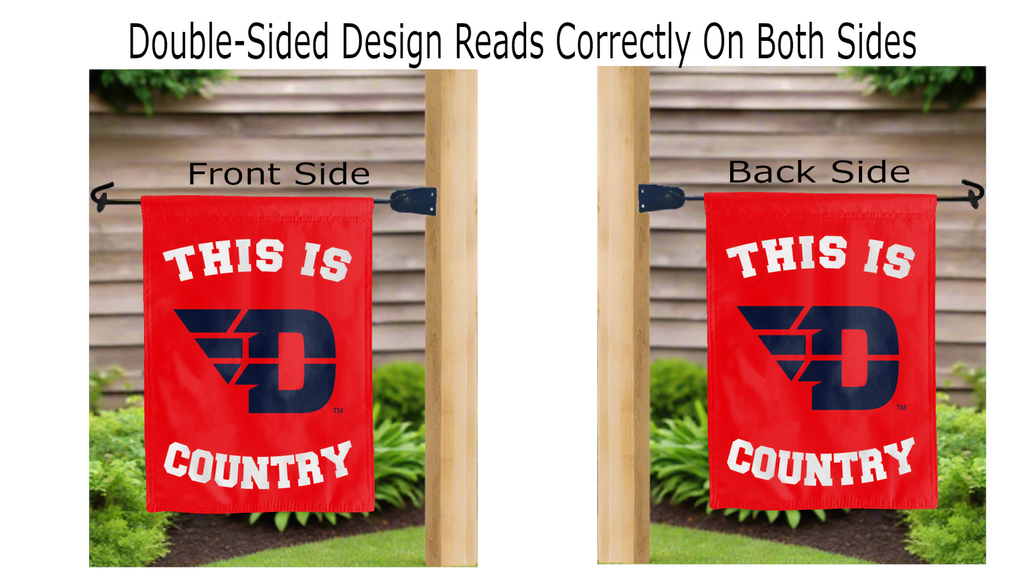 University of Dayton Flyers Country Double Sided Garden Flag