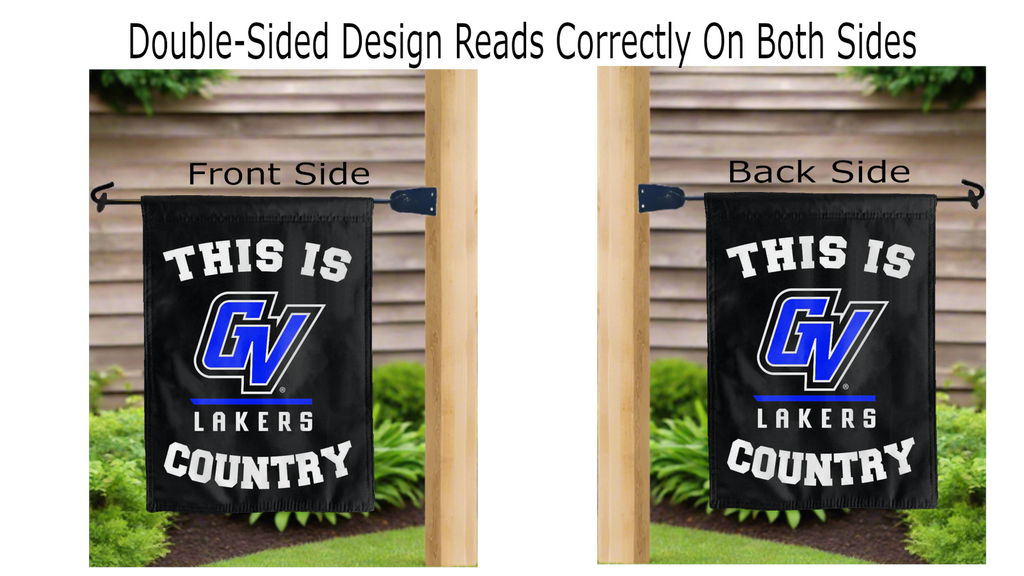Grand Valley State Lakers Country Double Sided Garden Flag