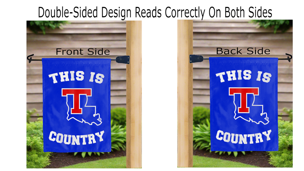 Louisiana Tech Bulldogs Country Double Sided Garden Flag