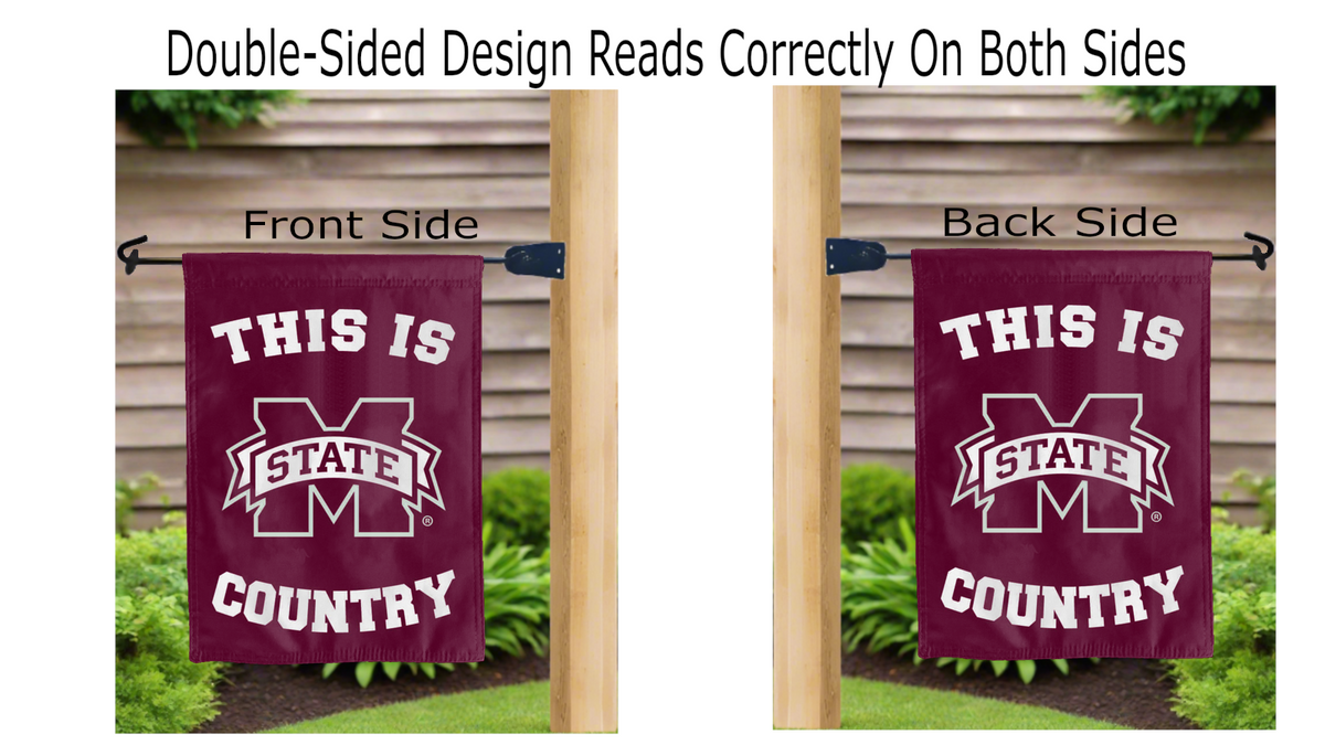 Mississippi State Bulldogs Country Double Sided Garden Flag