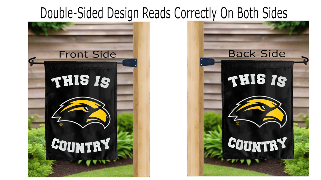 Southern Miss Golden Eagles Country Double Sided Garden Flag