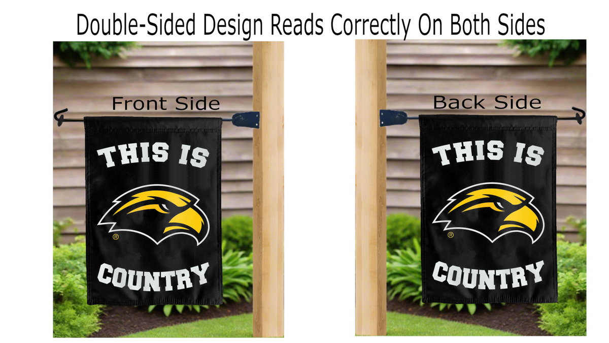 Southern Miss Golden Eagles Country Double Sided Garden Flag