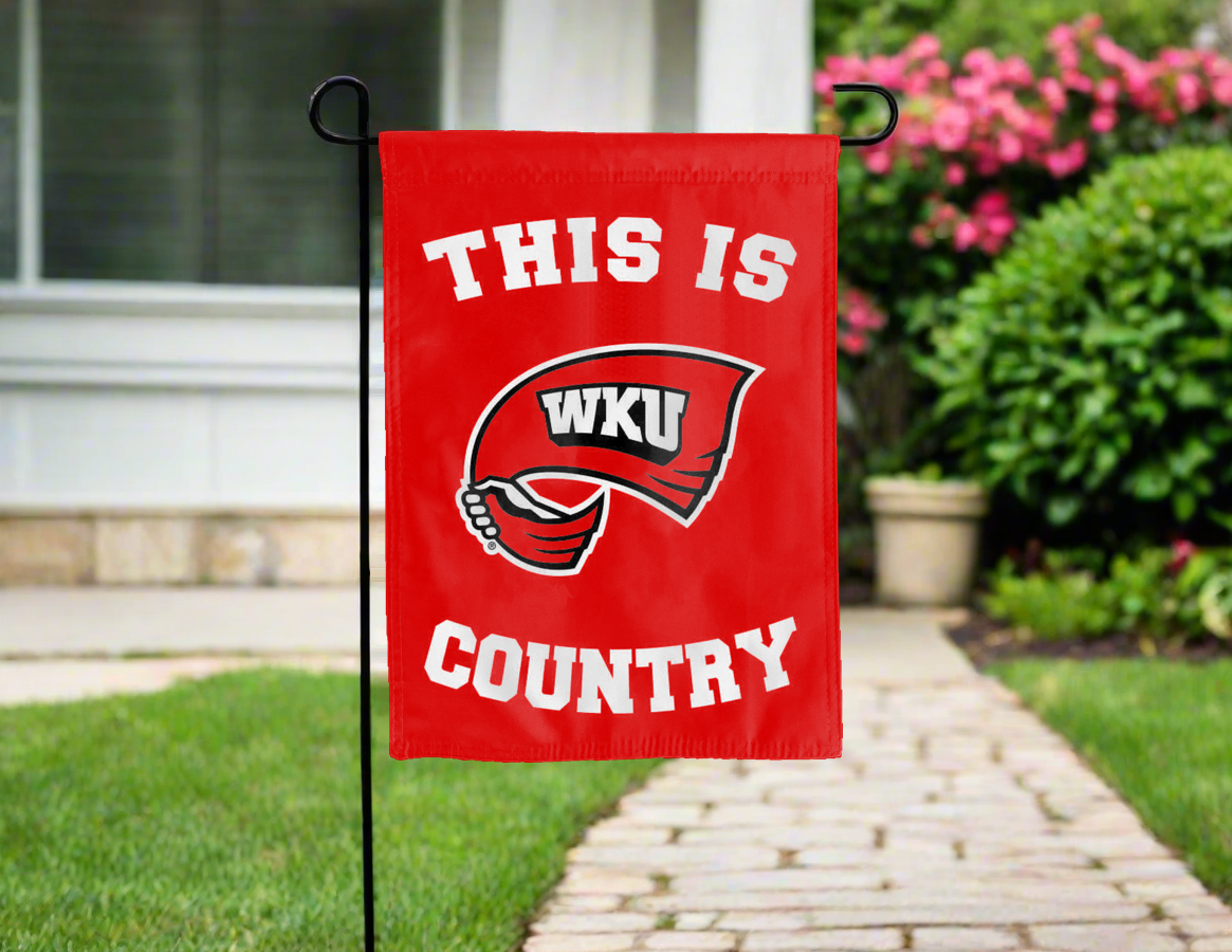 WKU Hilltoppers Country Double Sided Garden Flag