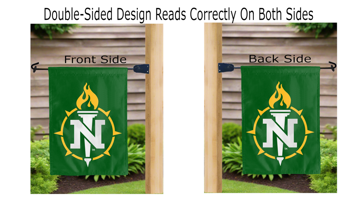 Northern Michigan Torch of Knowledge Double Sided Garden Flag
