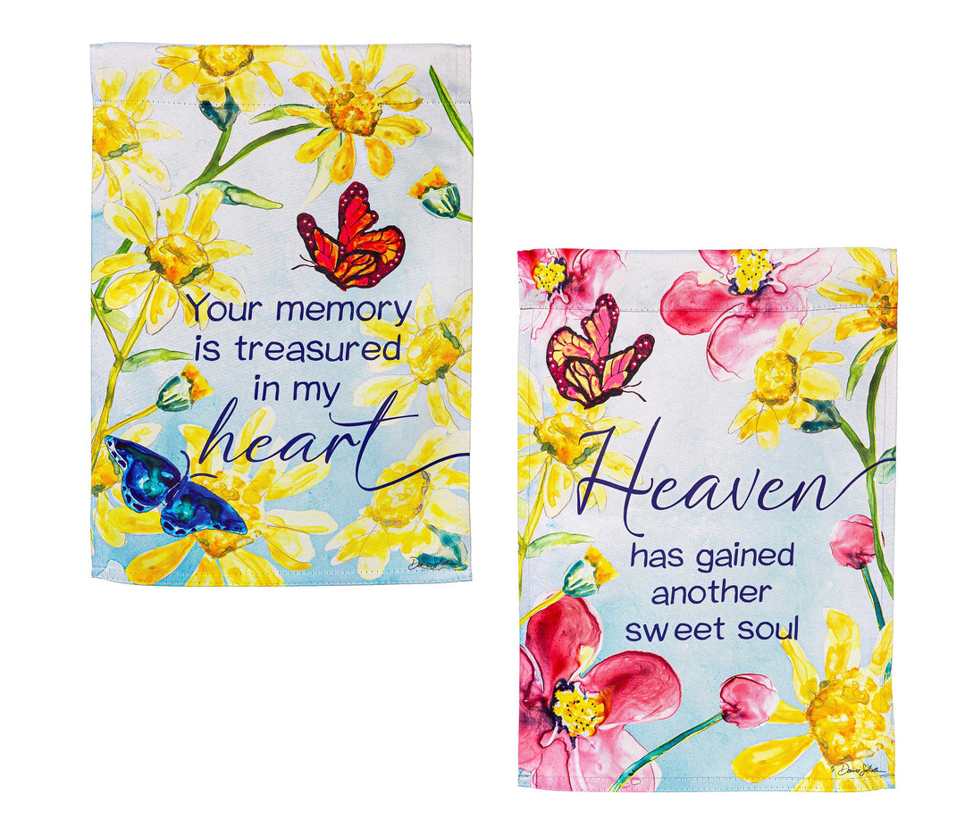 Treasured Memories 2 Sided Memorial Garden Flag
