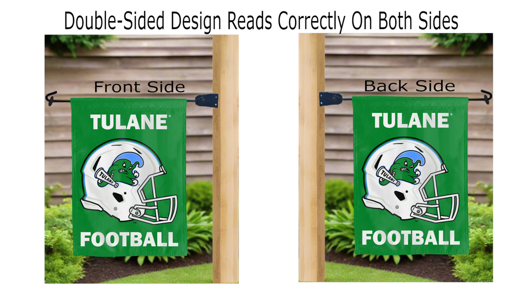 Tulane University - Football Double Sided Garden Flag