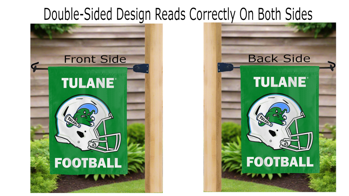 Tulane University - Football Double Sided Garden Flag