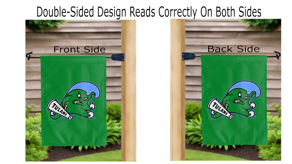 Tulane University Double Sided Garden Flag