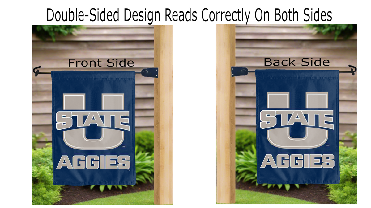Utah State University Double Sided Garden Flag