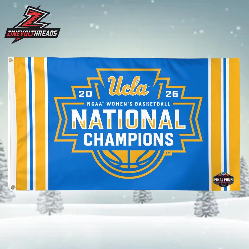 UCLA Bruins 2026 First Ever NCAA Women's Basketball National Champions Double Side Garden House Flag