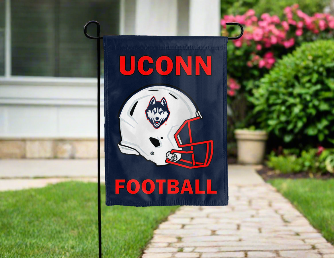 University of Connecticut (UCONN) - Football Double Sided Garden Flag