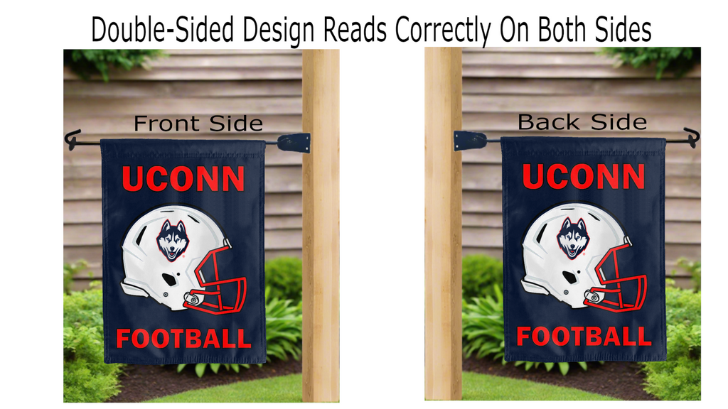 University of Connecticut (UCONN) - Football Double Sided Garden Flag