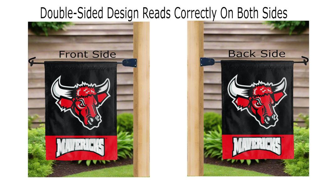 UNO Mavericks Double Sided Garden Flag