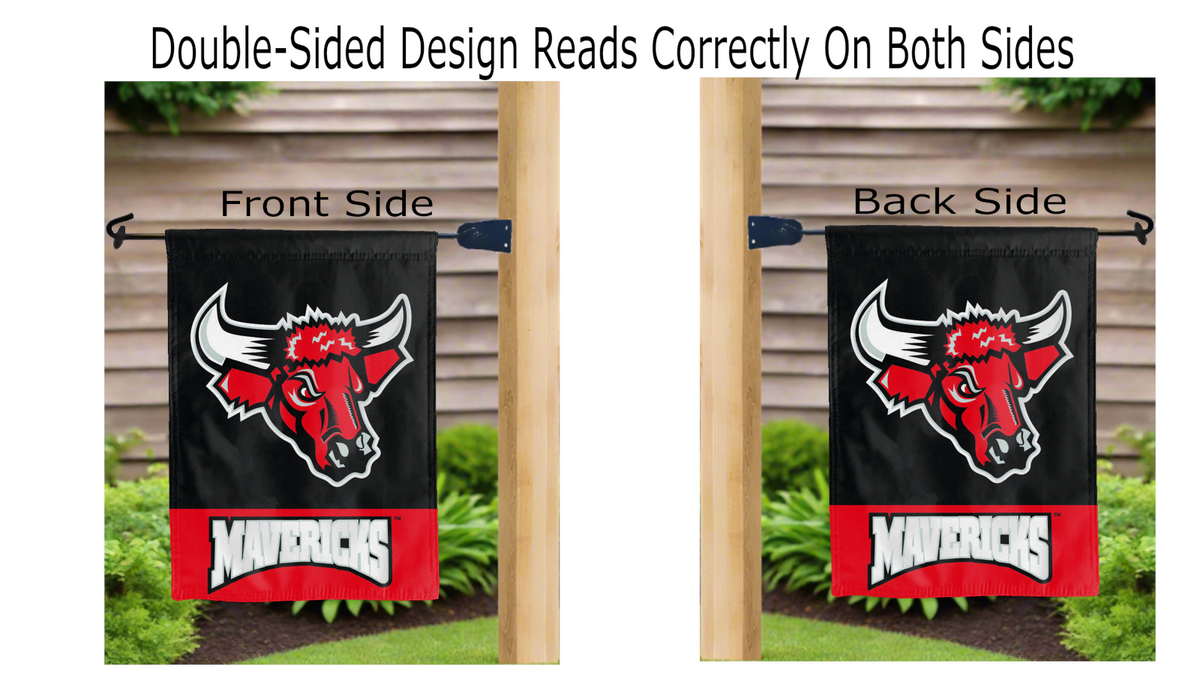 UNO Mavericks Double Sided Garden Flag