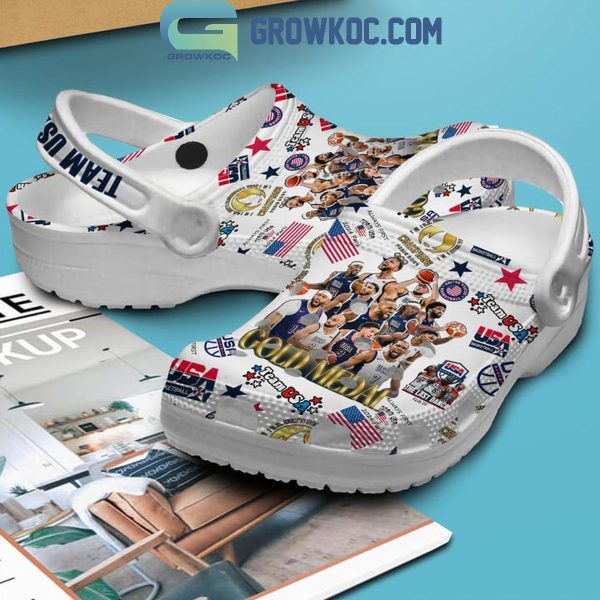 USA Team Basketball Men Gold Medal Crocs Clogs