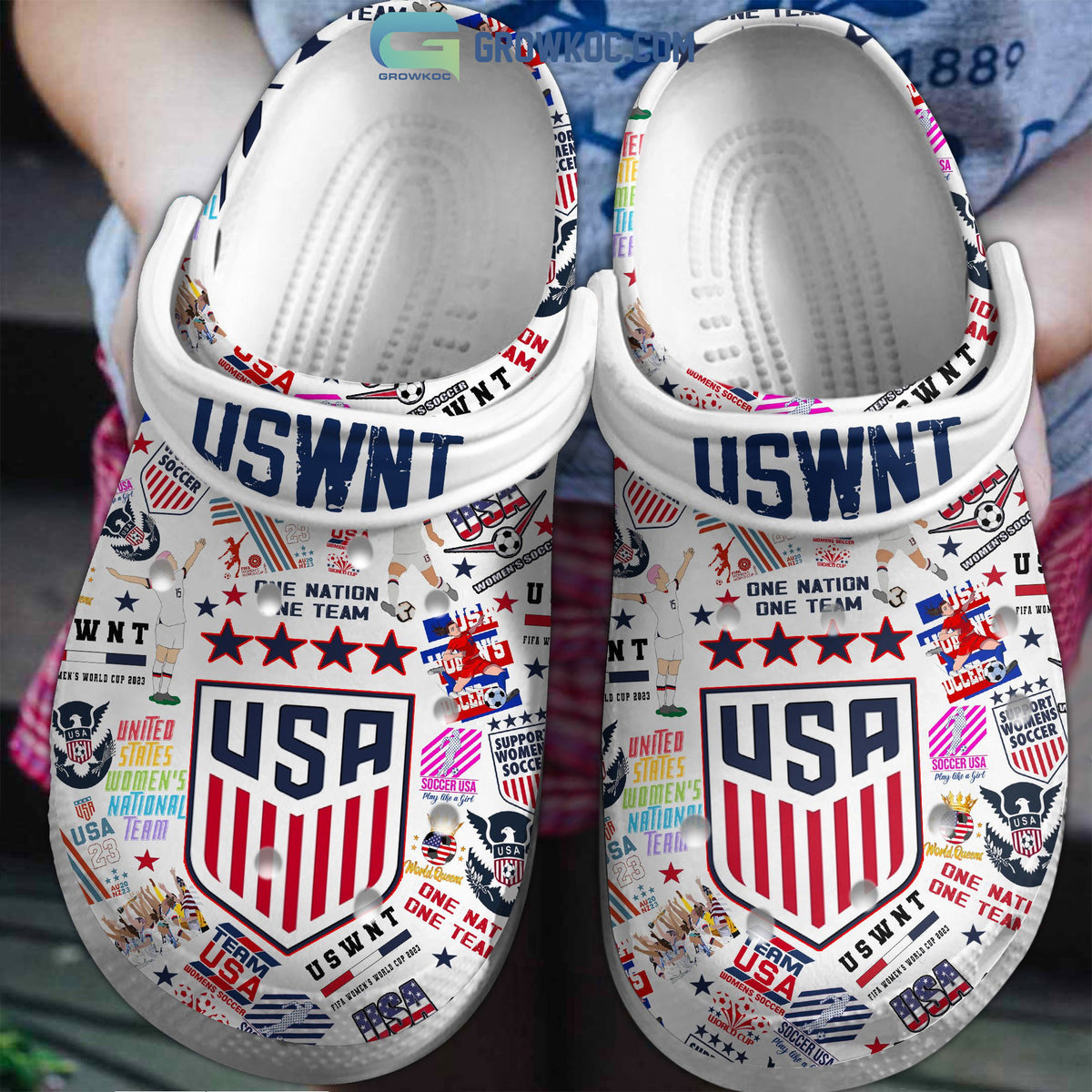 USA Women's World Cup One Nation One Team Crocs