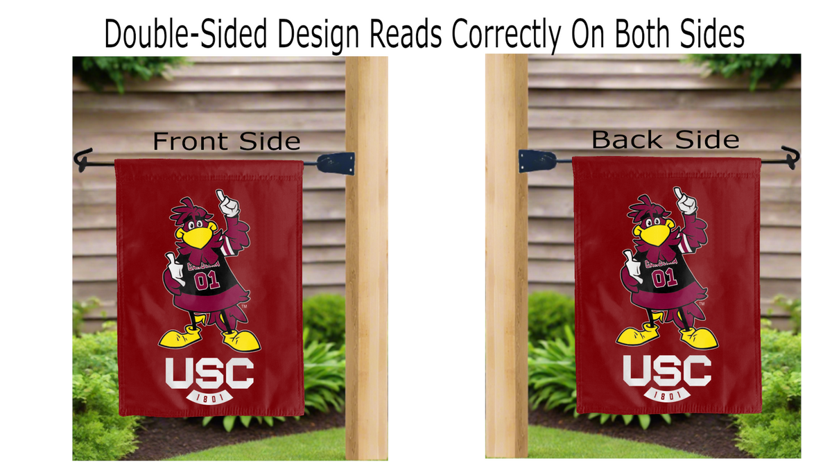 University of South Carolina - Cocky Gamecock Double Sided Garden Flag