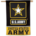 United States Army Flag Vertical Black Yellow House Banner