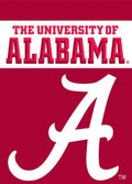 University of Alabama Garden Flag 2 Sided A Logo