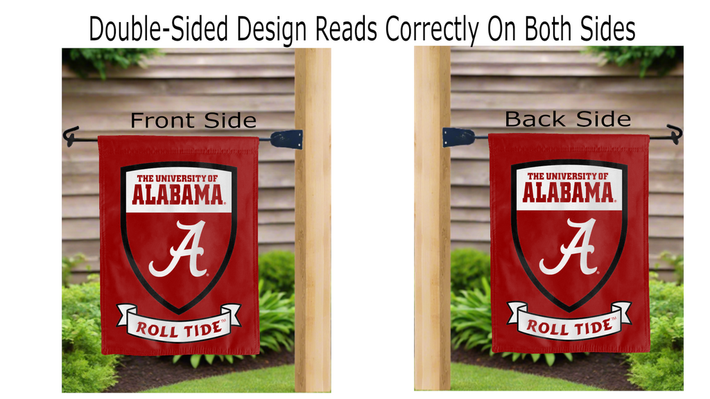 University of Alabama Go Roll Tide Double Sided Garden flag