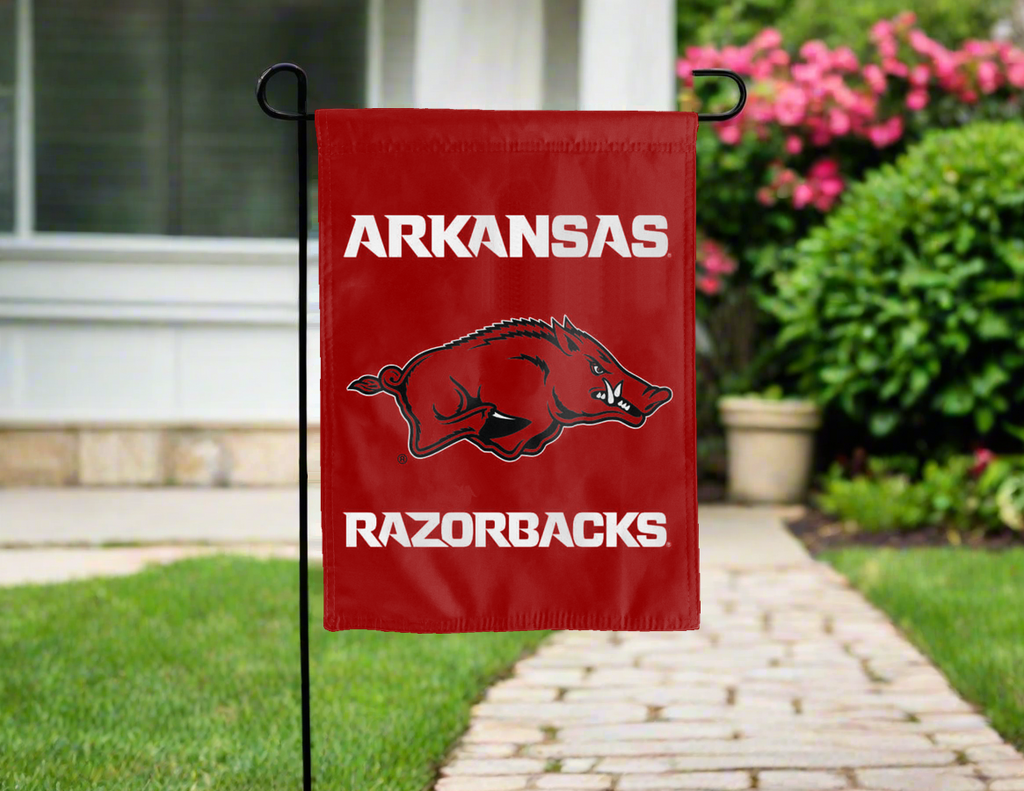 University of Arkansas - Razorbacks Double Sided Garden Flag