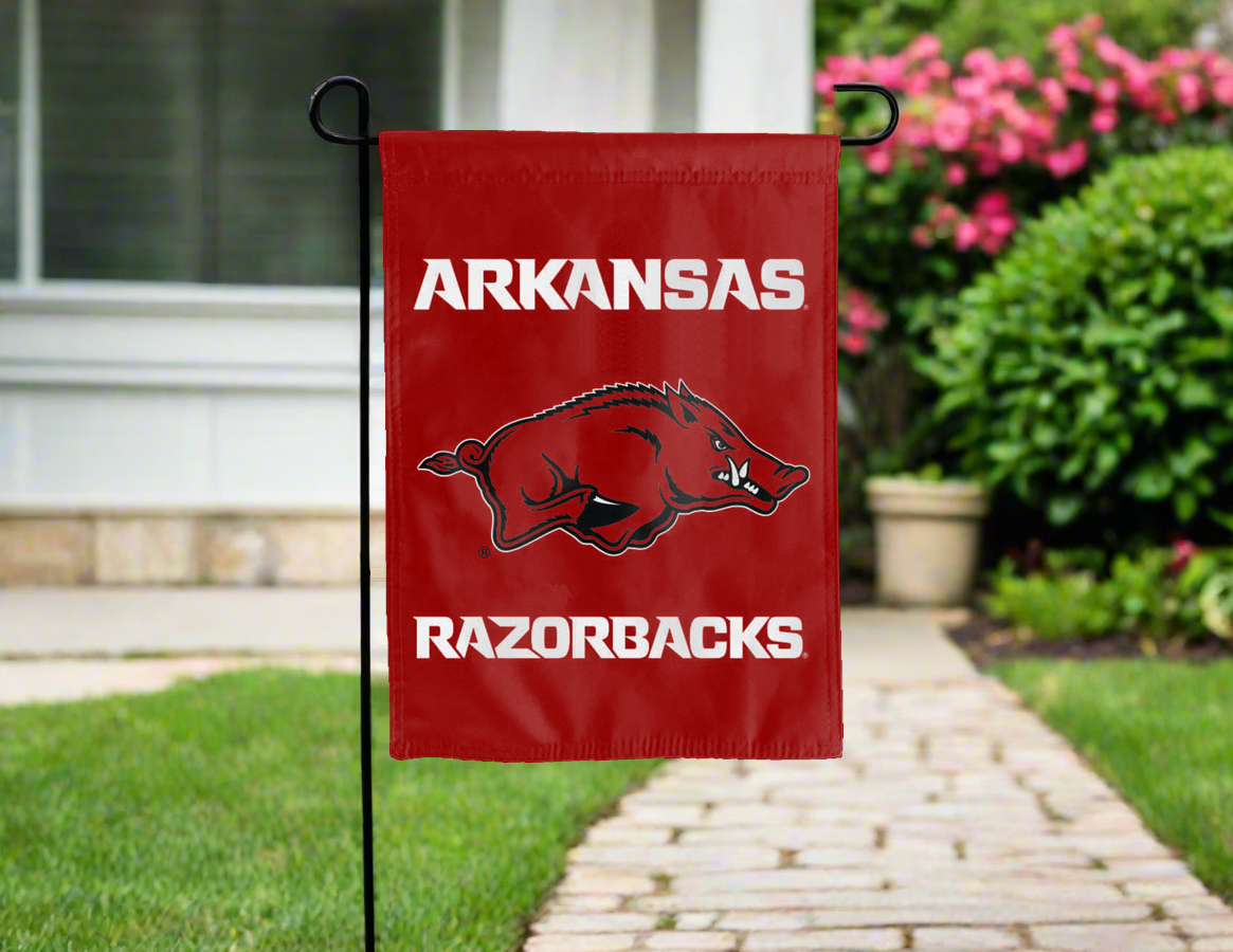 University of Arkansas - Razorbacks Double Sided Garden Flag