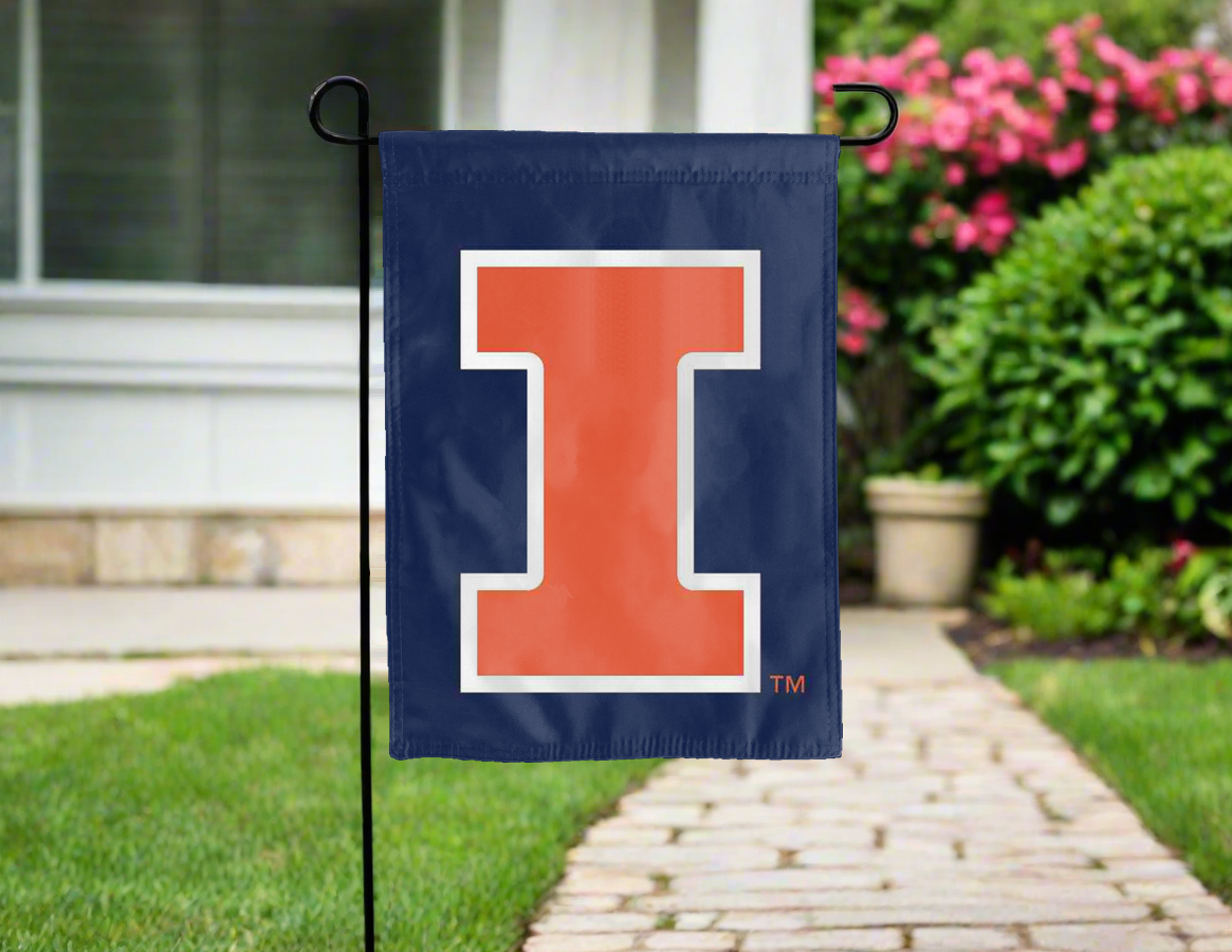 University of Illinois Double Sided Garden Flag