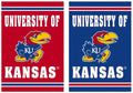 University of Kansas Flag 2 Sided KU Jayhawks House Banner