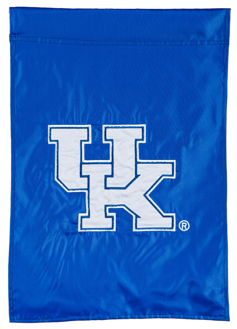 University of Kentucky 2 Sided Applique Garden Flag Logo