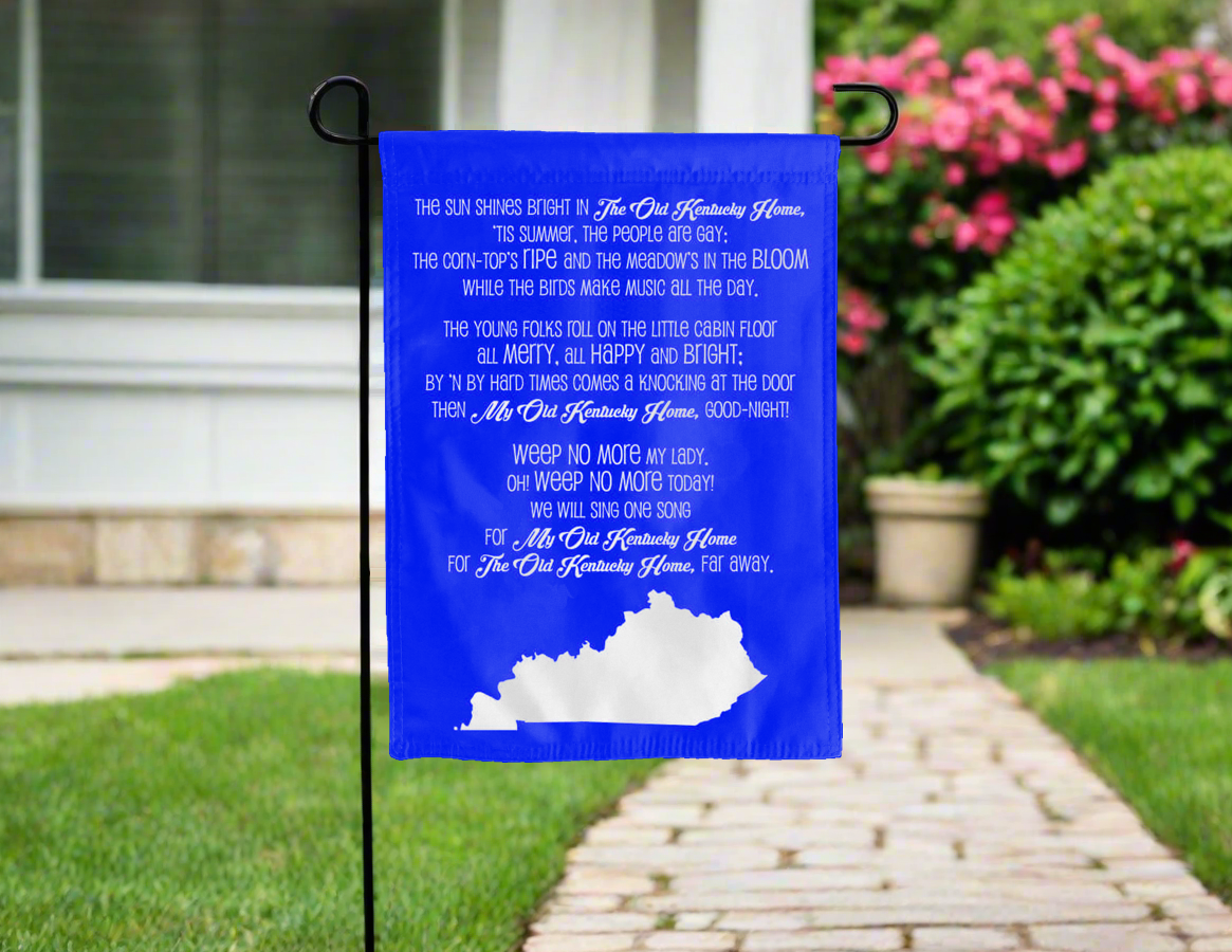 Kentucky Wildcats Fight Song Double Sided Garden Flag