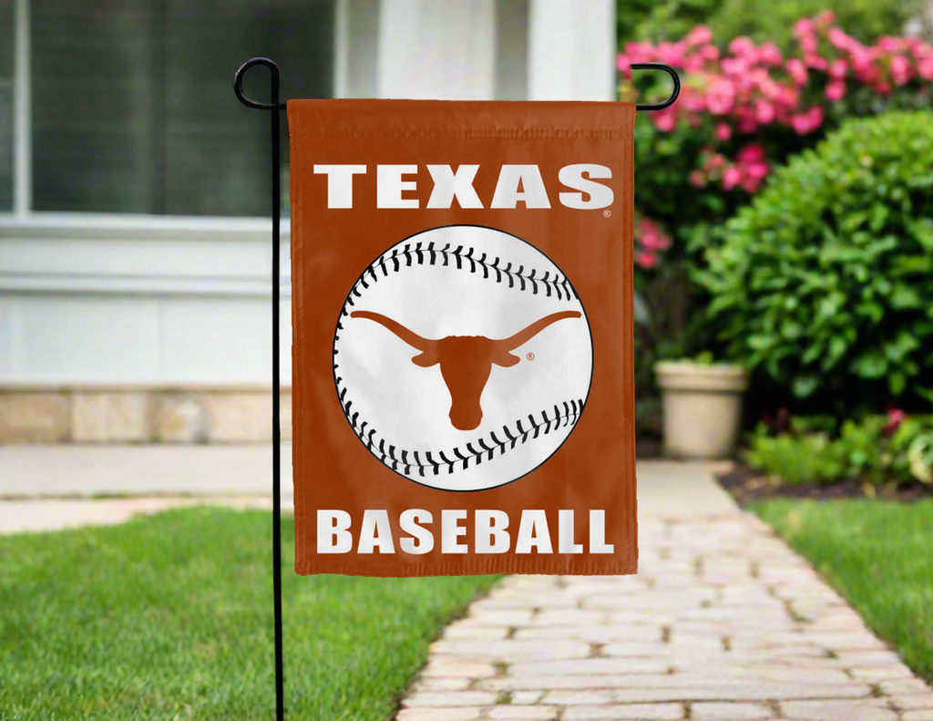 13x18 Texas Longhorns Baseball Double Sided Garden Flag