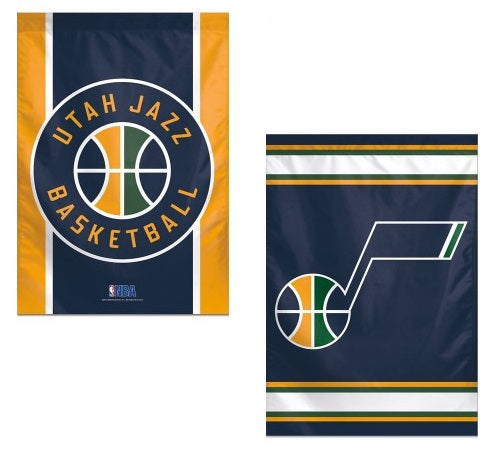 Utah Jazz Flag 2 Sided Vertical House Banner