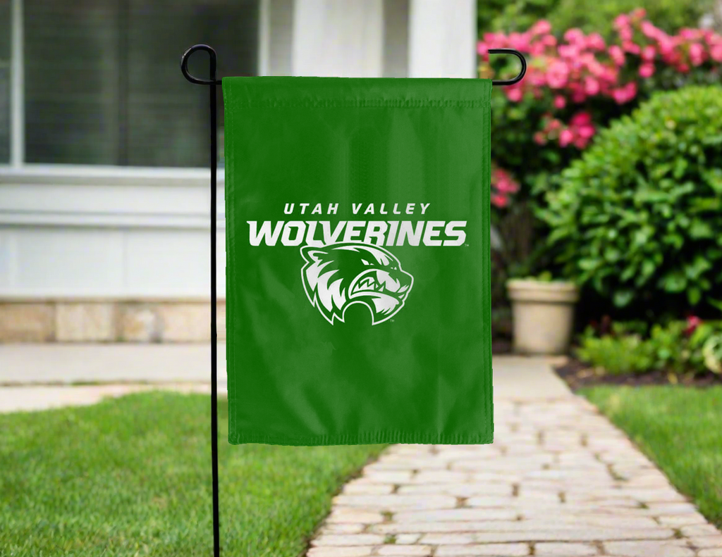 Utah Valley University Wolverines Double Sided Garden Flag