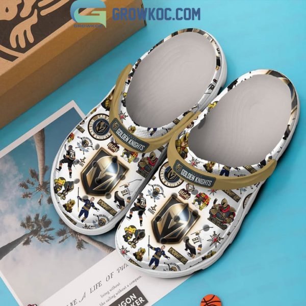 Vegas Golden Knights Champions White Design Crocs